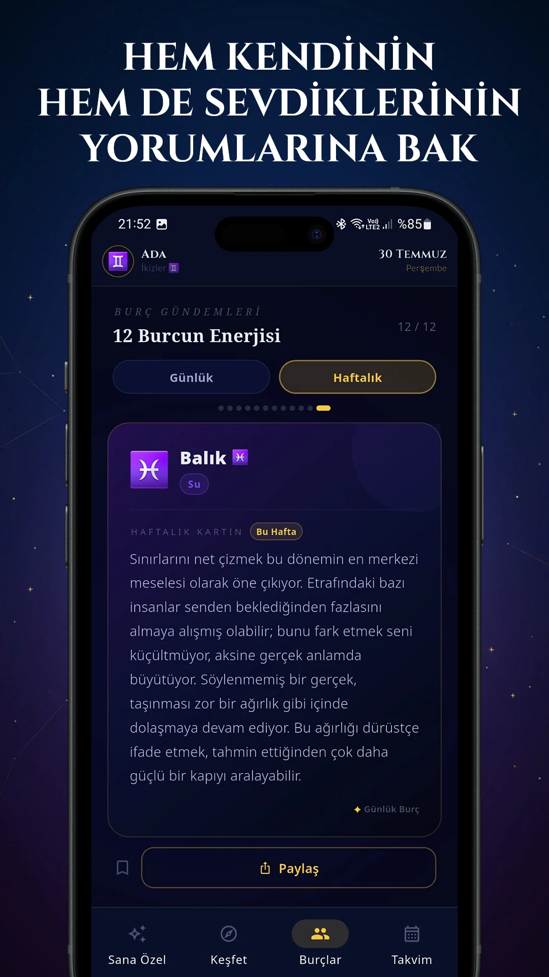 Günlük Burç: Astroloji & Yorum screenshot
